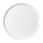 White Walled Plate 10 3/4 