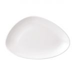 Isla White Chefs' Triangle Plate 12 x 8 