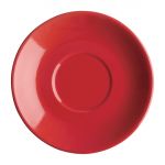 Olympia Cafe Red Saucer (Fits FF990) - 135mm 5 3/10