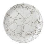 Studio Prints Kintsugi Agate Grey Coupe Plate 11 1/4 