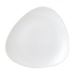 Vellum White Triangle Plates 7 3/4 " (12 Pack)