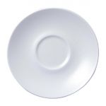 Vellum White Espresso Saucer 4 1/2 " (12 Pack)