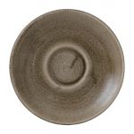 Stonecast Patina Antique Taupe Saucer 6 1/4 