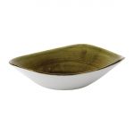 Stonecast Plume Olive Triangle Bowl 21oz (12 Pack)