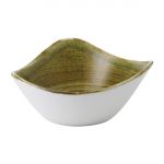 Stonecast Plume Olive Triangle Bowl 9oz (12 pack)