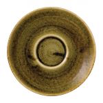 Stonecast Plume Olive Espresso Saucer 4 1/2 " (12 pack)