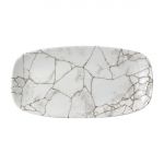 Churchill Studio Prints Kintsugi Agate Grey Chefs Oblong Plates 298 x 152mm (12 Pack)