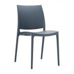 Maya Side Chair Dark Grey (Pack of 2)