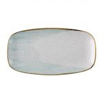 Churchill Stonecast Accents Chefs Oblong Plate Duck egg 348x189mm (6 Pack)
