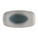 Churchill Raku Duo Agate Chefs Oblong Plate Topaz 348x189mm (6 Pack)