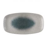 Churchill Raku Duo Agate Chefs Oblong Plate Topaz 348x189mm (Pack of 6)