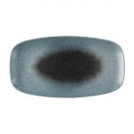 Churchill Raku Duo Chefs Oblong Plate Topaz Quartz 348x189mm (6 Pack)