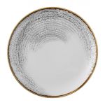 Churchill Studio Prints Homespun Accents Jasper Evolve Coupe Plate Grey 286mm (12 Pack)