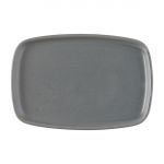 Churchill Emerge Seattle Grey Oblong Plates 222x152mm (Pack of 6)