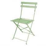 Bolero Perth Light Green Pavement Style Steel Folding Chairs (2 pack)