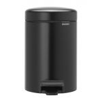 Brabantia Newlcon Pedal Bin Matt Black 3Ltr