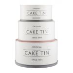 Mason Cash Innovative Kitchen Collection Set of 3 Cake Storage Tins