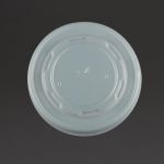 Vegware Compostable Hot Food Pot Flat Lids 350ml / 12oz and 455ml / 16oz (500 pack)