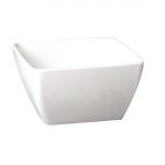 APS Pure Melamine White Square Mini Bowl