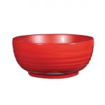 Art de Cuisine Red Glaze Ripple Bowls Large (4 Pack)