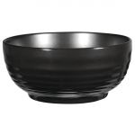 Art de Cuisine Black Glaze Ripple Bowls Large (4 Pack)