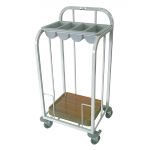 Craven Steel Single Tier Cutlery and Tray Dispense Trolley