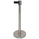 Bolero Polished Barrier with Black Strap 3m