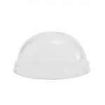 Vegware Compostable Cold Food Pot Domed Lids 170ml / 6oz and 230ml / 8oz (Pack of 1000)