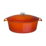 Vogue Orange Oval Casserole Dish 6Ltr