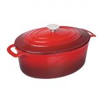 Vogue Red Oval Casserole Dish 6Ltr