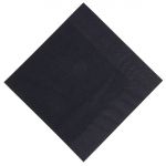 Duni Dinner Napkin Black 40x40cm 3ply 1/4 Fold (Pack of 1000)