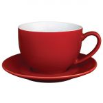 Olympia Cafe Cappuccino Cup Red - 340ml 11.5fl oz (Box 12)