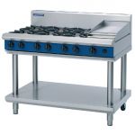 Blue Seal Evolution Cooktop 6 Open/1 Griddle Burner on Stand -1200mm