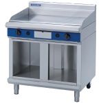 Blue Seal Evolution Chrome 1/3 Ribbed Griddle with Cabinet Base 900mm