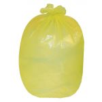 Jantex Large Medium Duty Bin Bags Yellow 80Ltr (200 Pack)