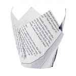 Grease-Resistant Paper Chip Crowns Newspaper Print (Pack of 1100)