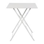 Bolero Perth Grey Pavement Style Steel Table Square 600mm