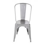 Bolero Bistro Steel Side Chairs Gun Metal Grey (4 pack)