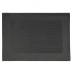 APS PVC Placemat Fine Band Frame Black (6 pack)