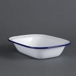 Olympia Enamel Dishes Rectangular 280 x 190mm (6 Pack)