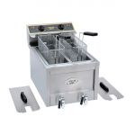 Roller Grill Twin Tank Twin Basket Countertop Electric Fryer RFE8D