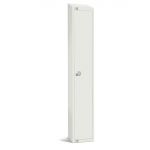 Elite Single Door 300mm Deep Lockers White