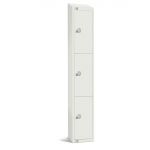 Elite Three Door 450mm Deep Lockers White