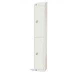 Elite Double Door 450mm Deep Lockers White