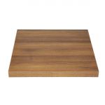 Bolero Pre-drilled Square Tabletops Rustic Oak