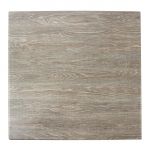 Werzalit Pre-drilled Square Table Top  Limed Oak 800mm