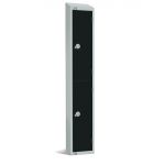 Elite Two Door 300mm Deep Lockers Black