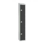 Elite Three Door 450mm Deep Lockers Graphite Grey