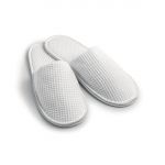 Mitre Essentials Honeycomb Slipper Closed Toe White