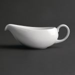 Royal Porcelain Classic White Gravy Boat 380ml (2 pack)